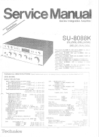 Technics - SU-8088 - Service manual
